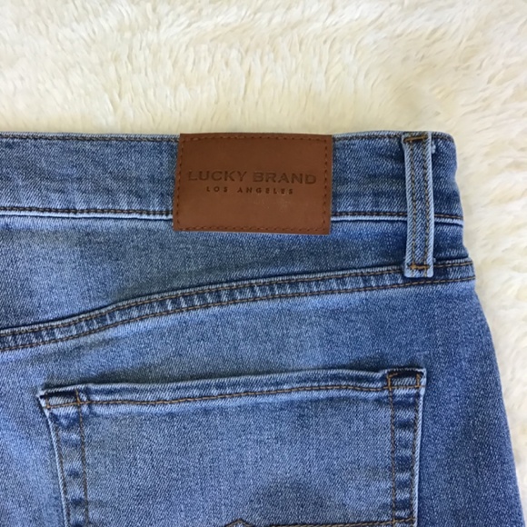 Lucky Men Size 36/30 121 Slim Straight Leg Denim Jean Casual Whiskered Faded - Picture 11 of 13